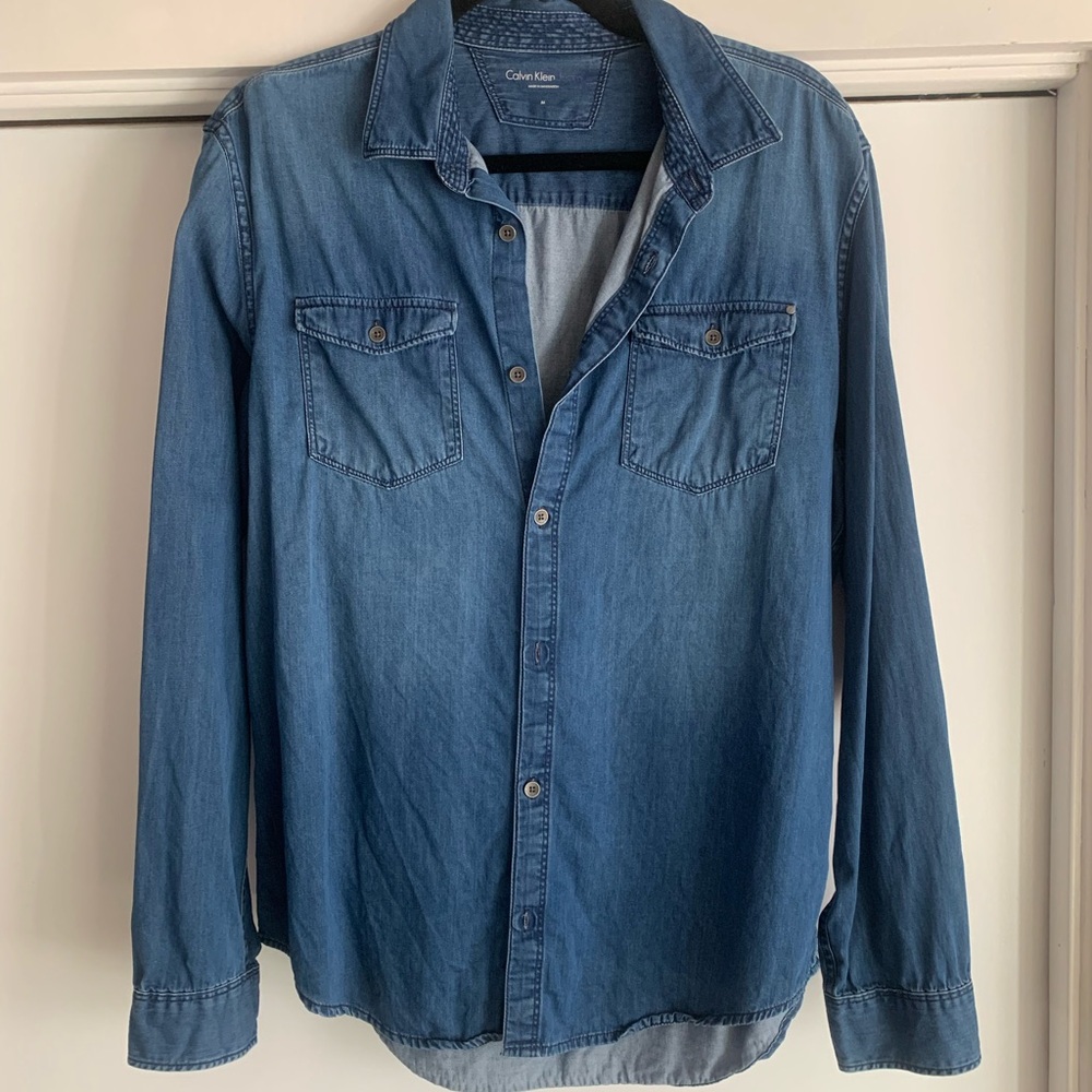 Calvin Klein Blue Denim Shirt